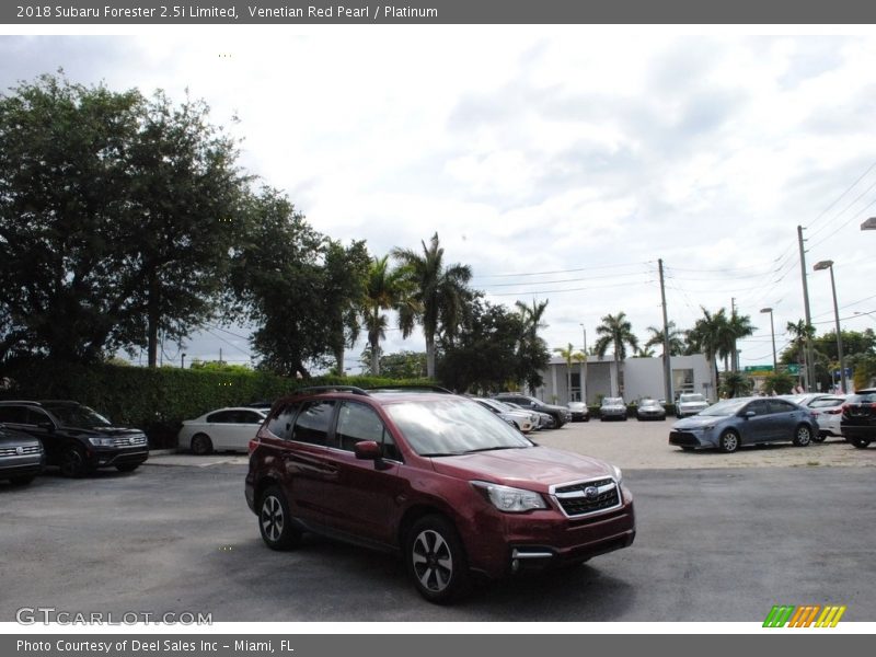 Venetian Red Pearl / Platinum 2018 Subaru Forester 2.5i Limited