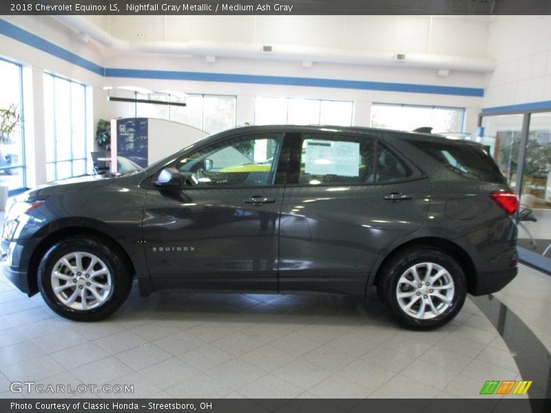 Nightfall Gray Metallic / Medium Ash Gray 2018 Chevrolet Equinox LS