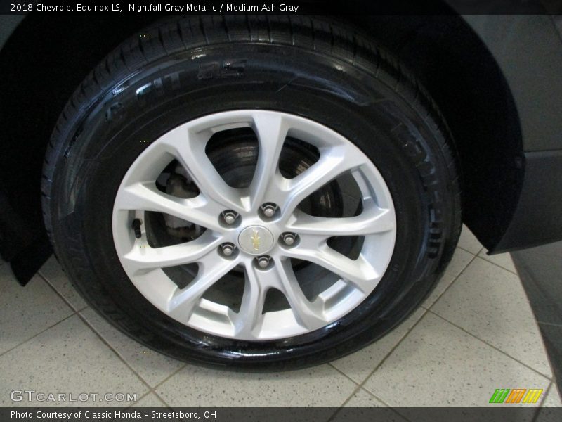 Nightfall Gray Metallic / Medium Ash Gray 2018 Chevrolet Equinox LS
