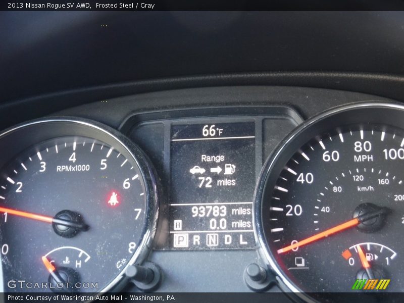 Frosted Steel / Gray 2013 Nissan Rogue SV AWD