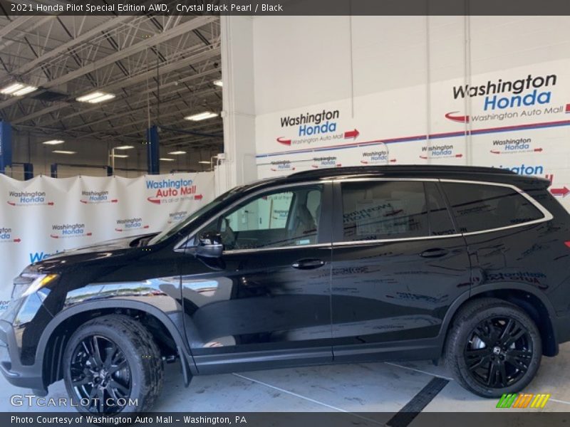 Crystal Black Pearl / Black 2021 Honda Pilot Special Edition AWD