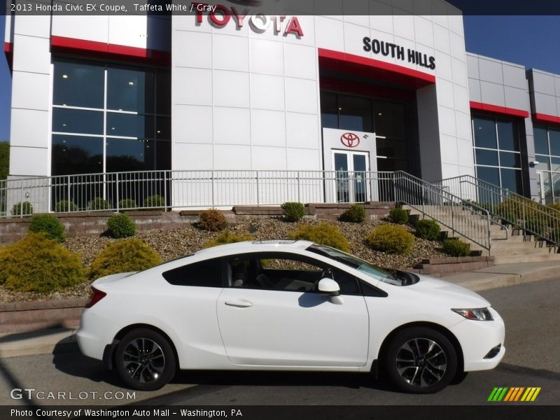 Taffeta White / Gray 2013 Honda Civic EX Coupe
