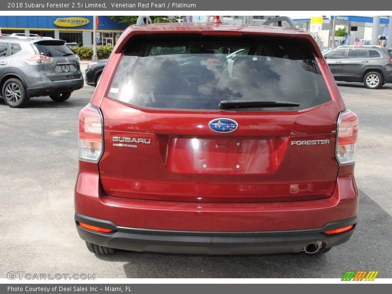 Venetian Red Pearl / Platinum 2018 Subaru Forester 2.5i Limited