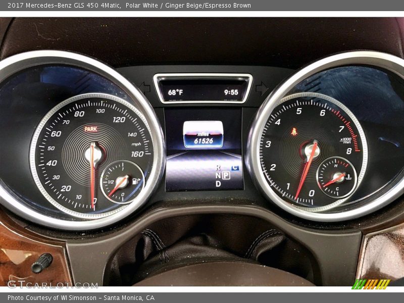 Polar White / Ginger Beige/Espresso Brown 2017 Mercedes-Benz GLS 450 4Matic