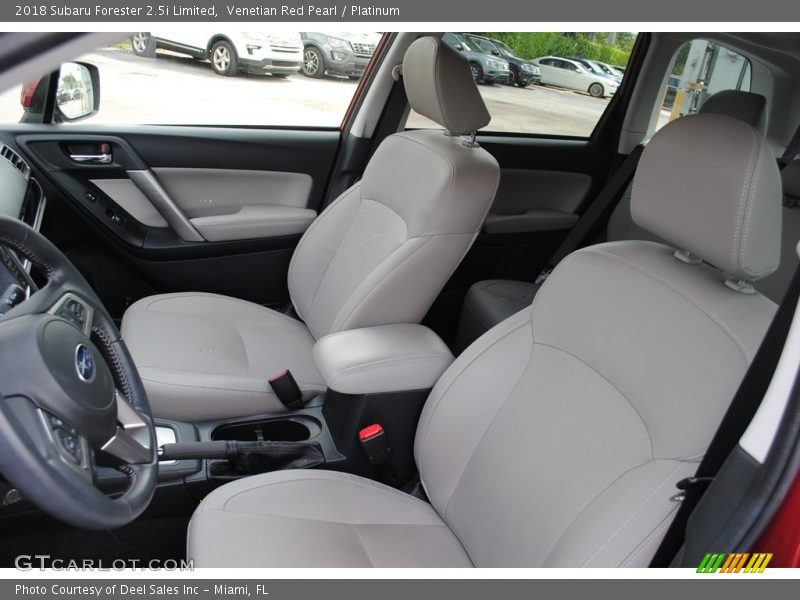 Front Seat of 2018 Forester 2.5i Limited