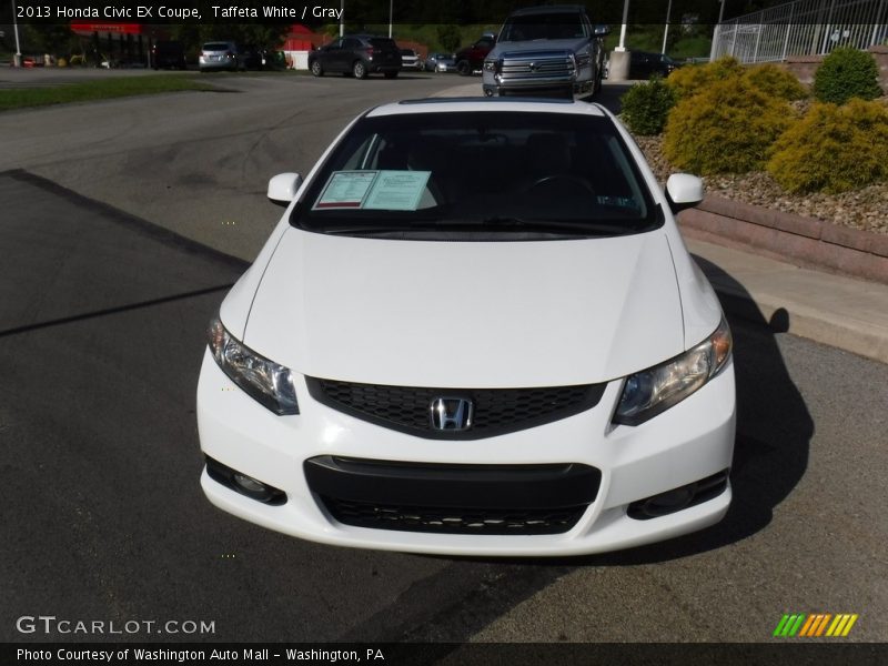 Taffeta White / Gray 2013 Honda Civic EX Coupe