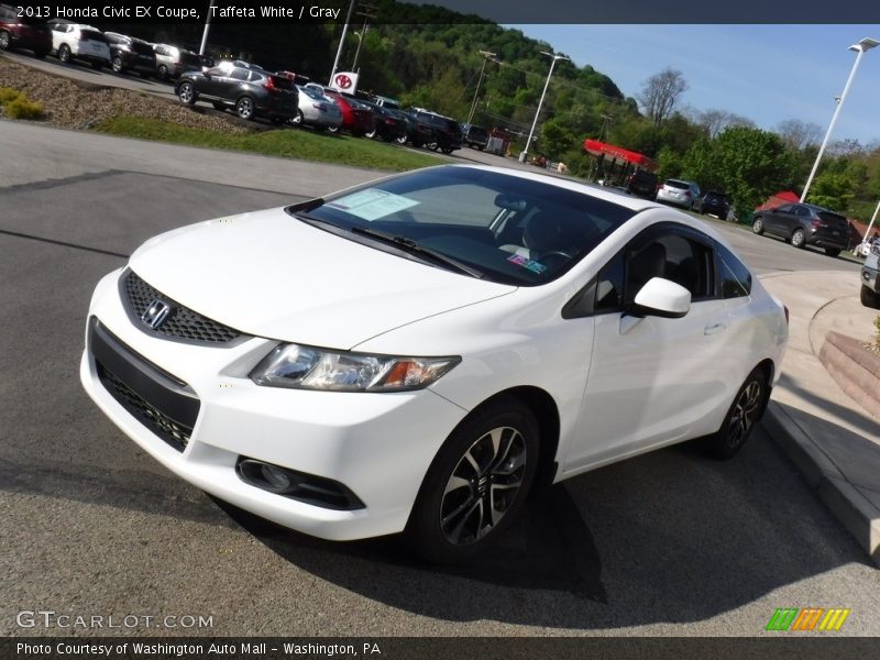 Taffeta White / Gray 2013 Honda Civic EX Coupe