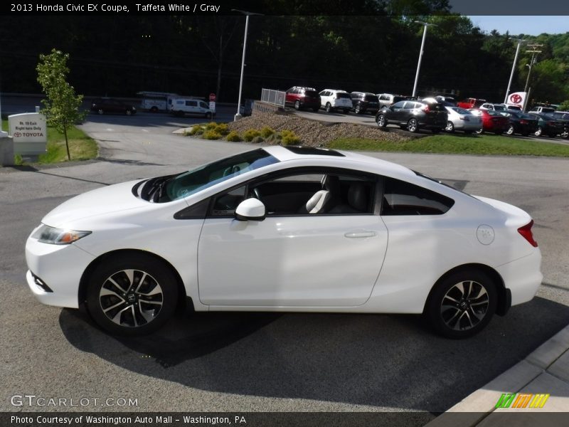 Taffeta White / Gray 2013 Honda Civic EX Coupe