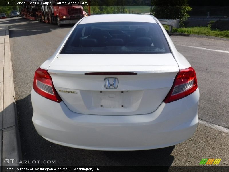 Taffeta White / Gray 2013 Honda Civic EX Coupe