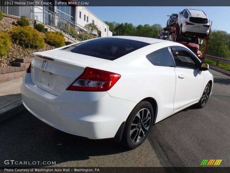 Taffeta White / Gray 2013 Honda Civic EX Coupe