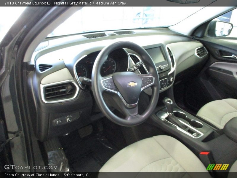 Nightfall Gray Metallic / Medium Ash Gray 2018 Chevrolet Equinox LS
