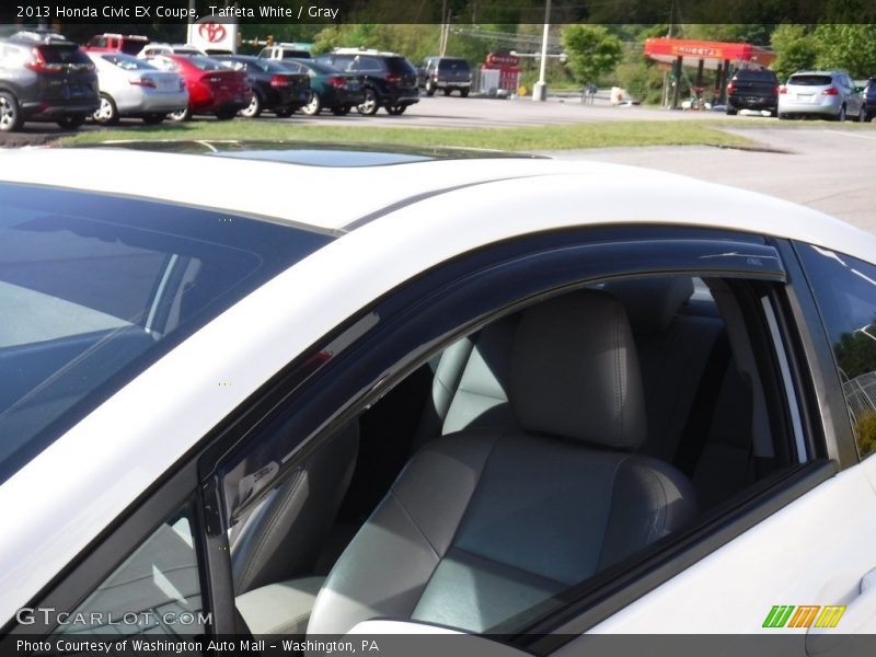 Taffeta White / Gray 2013 Honda Civic EX Coupe