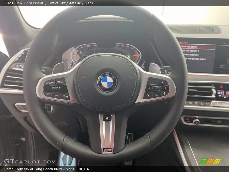 Dravit Grey Metallic / Black 2021 BMW X7 xDrive40i