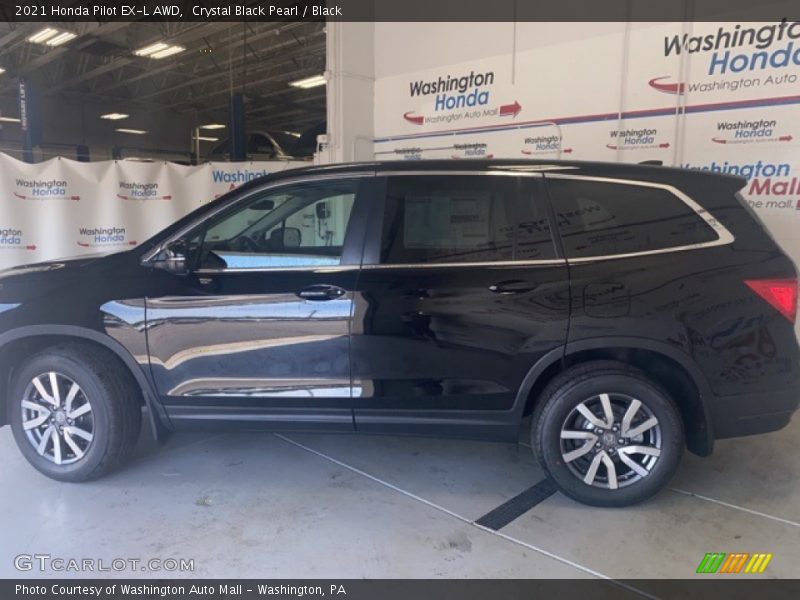 Crystal Black Pearl / Black 2021 Honda Pilot EX-L AWD