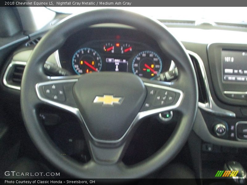 Nightfall Gray Metallic / Medium Ash Gray 2018 Chevrolet Equinox LS