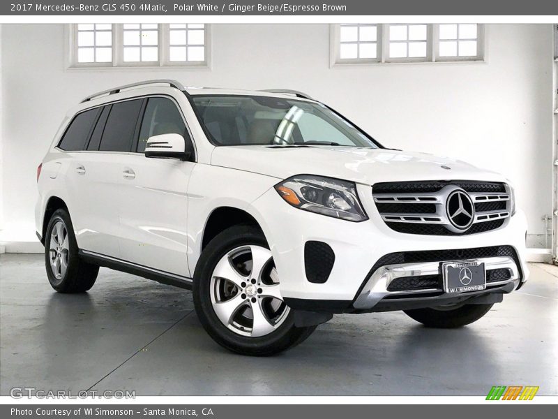 Polar White / Ginger Beige/Espresso Brown 2017 Mercedes-Benz GLS 450 4Matic