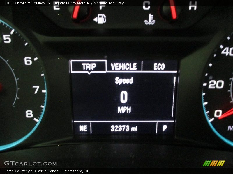 Nightfall Gray Metallic / Medium Ash Gray 2018 Chevrolet Equinox LS