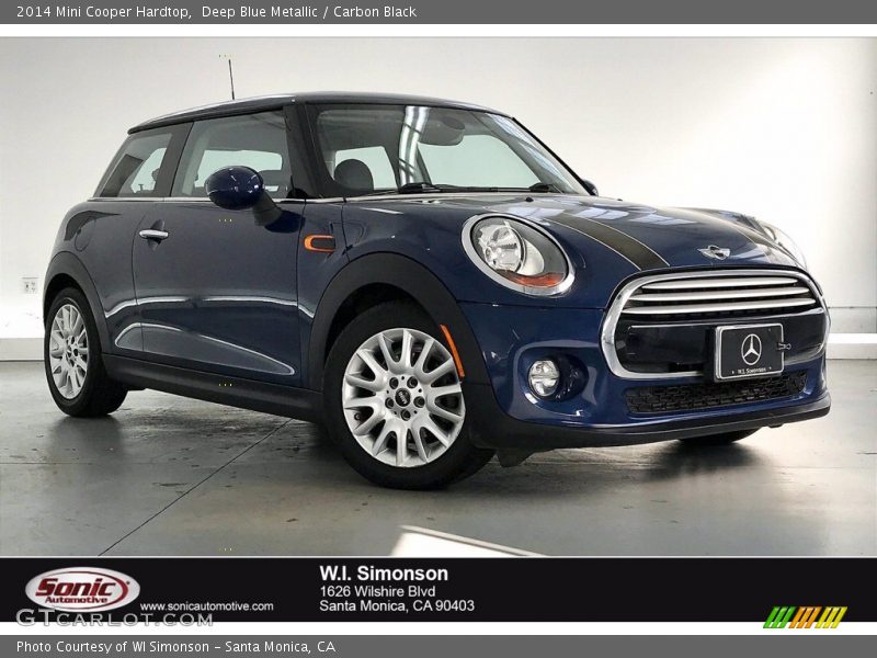 Deep Blue Metallic / Carbon Black 2014 Mini Cooper Hardtop