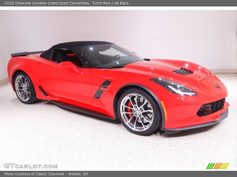 Torch Red / Jet Black 2018 Chevrolet Corvette Grand Sport Convertible