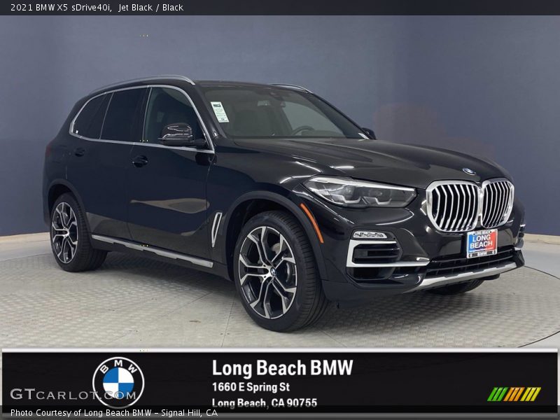 Jet Black / Black 2021 BMW X5 sDrive40i