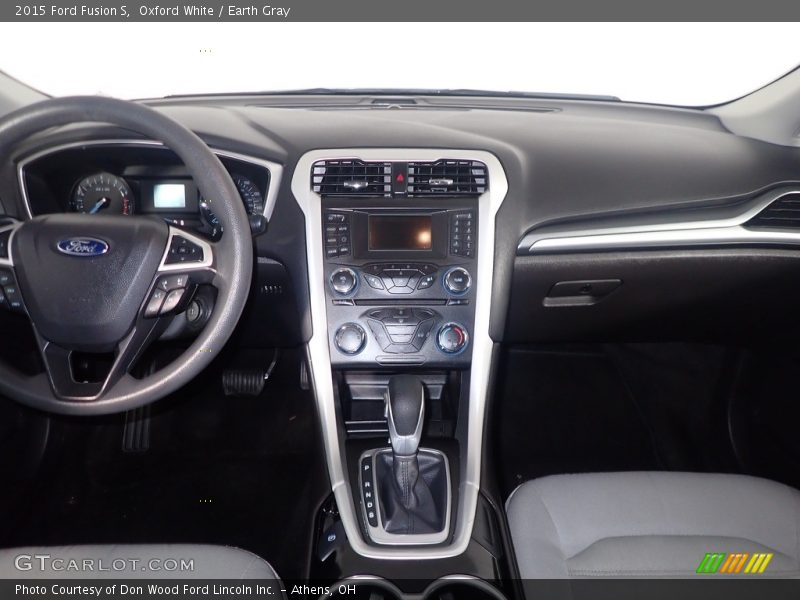 Oxford White / Earth Gray 2015 Ford Fusion S