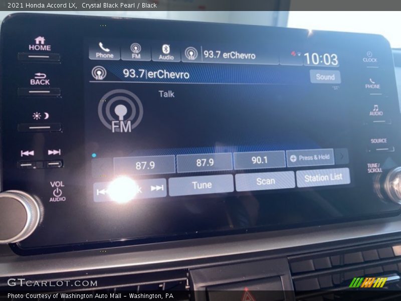 Crystal Black Pearl / Black 2021 Honda Accord LX
