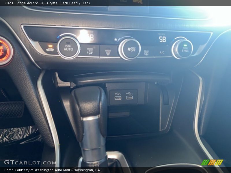 Crystal Black Pearl / Black 2021 Honda Accord LX