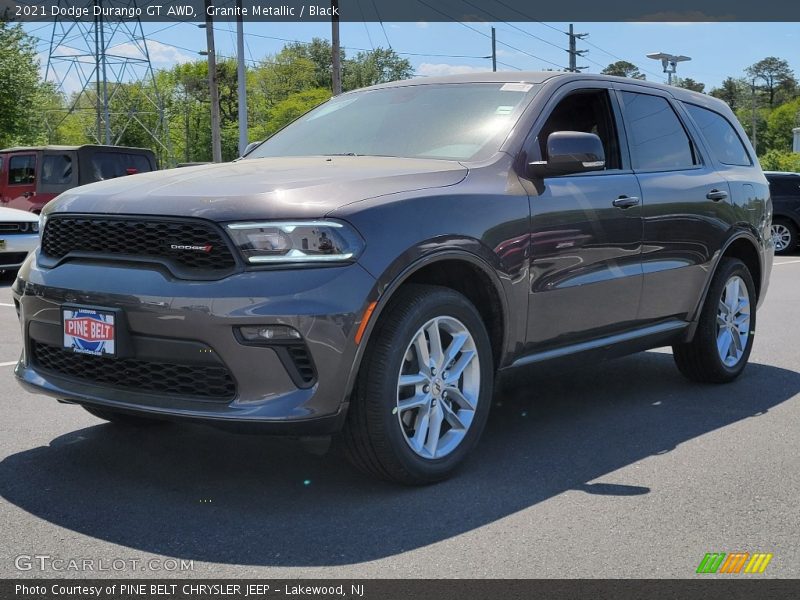 Granite Metallic / Black 2021 Dodge Durango GT AWD
