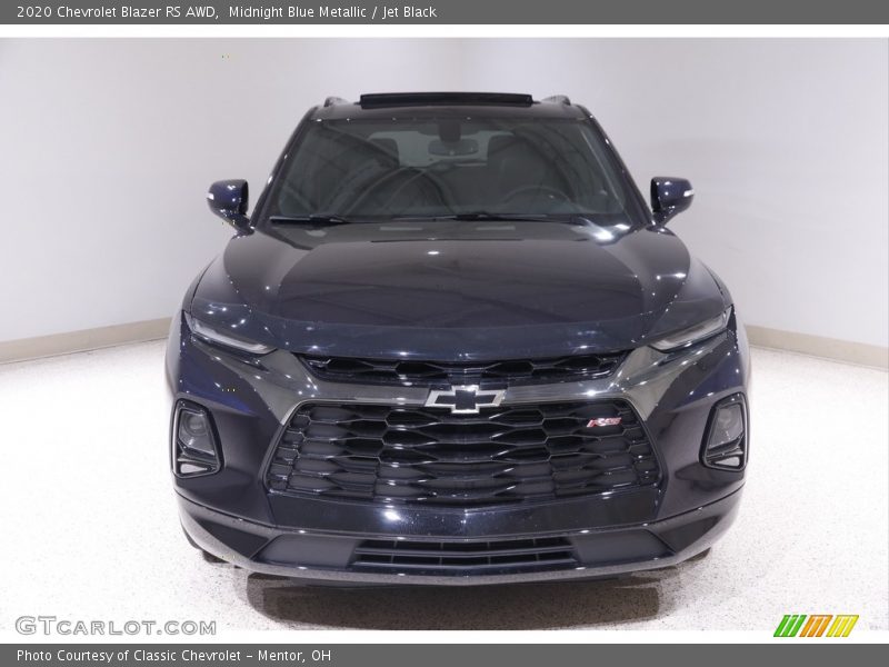 Midnight Blue Metallic / Jet Black 2020 Chevrolet Blazer RS AWD