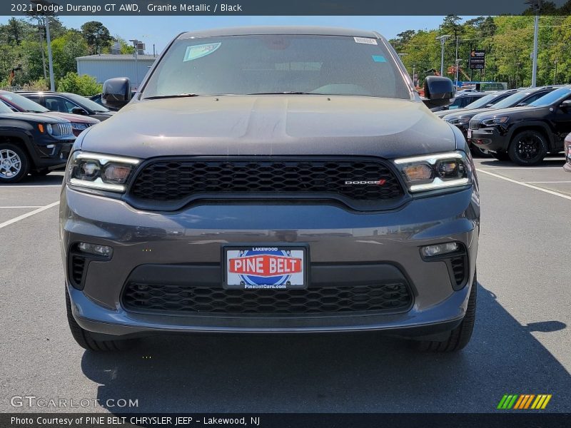 Granite Metallic / Black 2021 Dodge Durango GT AWD