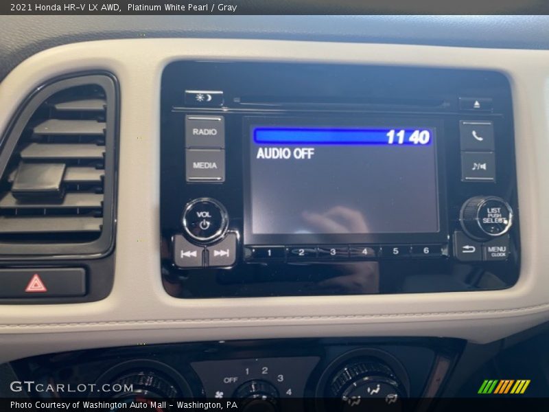 Platinum White Pearl / Gray 2021 Honda HR-V LX AWD