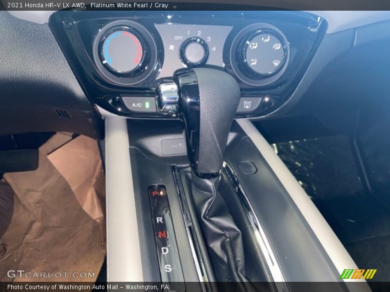 Platinum White Pearl / Gray 2021 Honda HR-V LX AWD