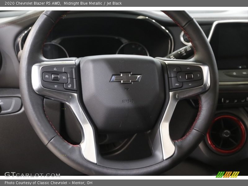 Midnight Blue Metallic / Jet Black 2020 Chevrolet Blazer RS AWD