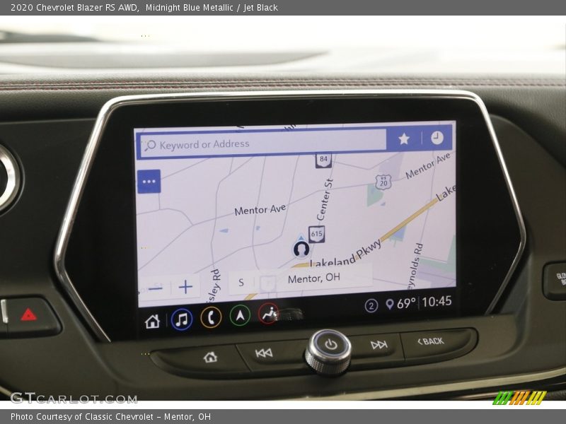 Midnight Blue Metallic / Jet Black 2020 Chevrolet Blazer RS AWD