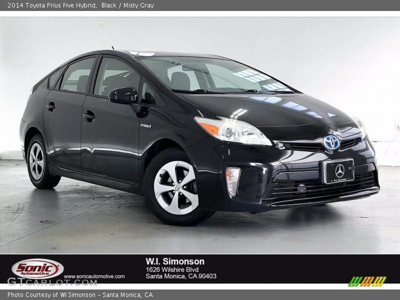 Black / Misty Gray 2014 Toyota Prius Five Hybrid