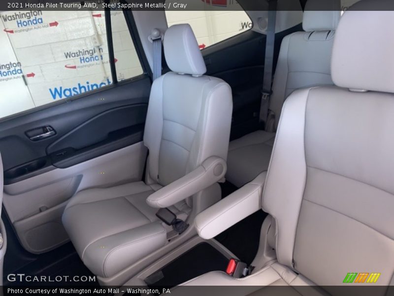 Steel Sapphire Metallic / Gray 2021 Honda Pilot Touring AWD