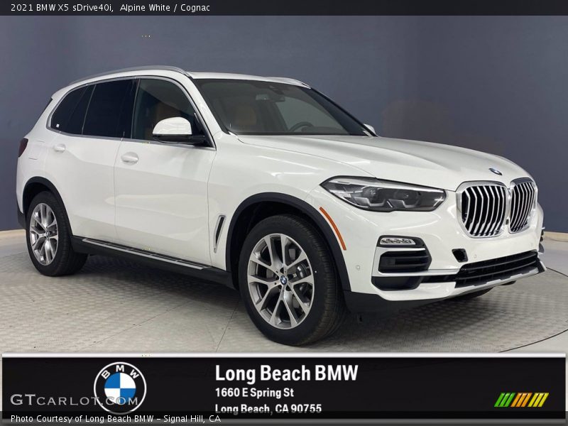 Alpine White / Cognac 2021 BMW X5 sDrive40i