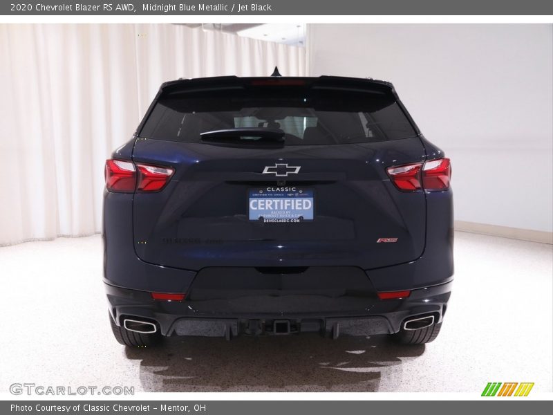 Midnight Blue Metallic / Jet Black 2020 Chevrolet Blazer RS AWD