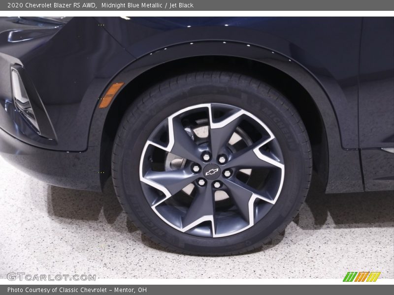 Midnight Blue Metallic / Jet Black 2020 Chevrolet Blazer RS AWD