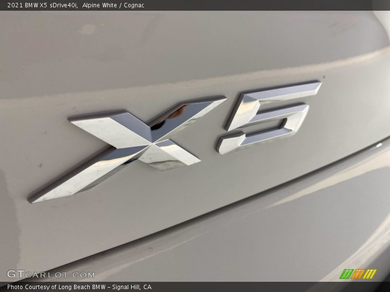 Alpine White / Cognac 2021 BMW X5 sDrive40i