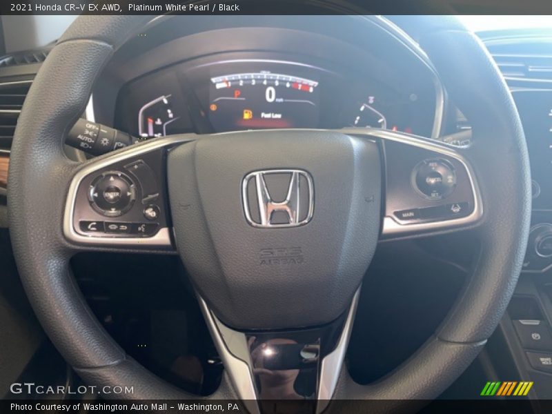 Platinum White Pearl / Black 2021 Honda CR-V EX AWD