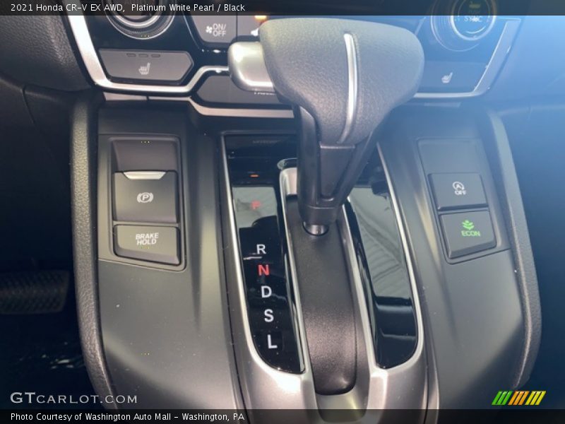 Platinum White Pearl / Black 2021 Honda CR-V EX AWD