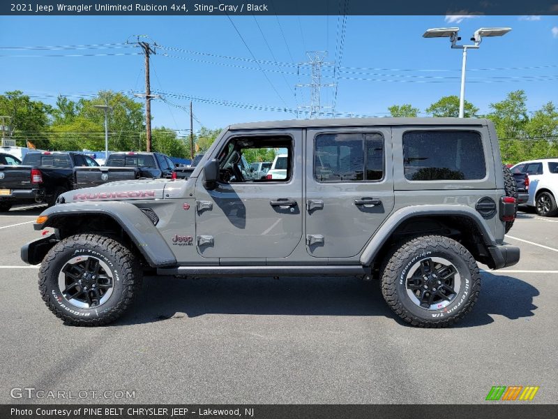Sting-Gray / Black 2021 Jeep Wrangler Unlimited Rubicon 4x4
