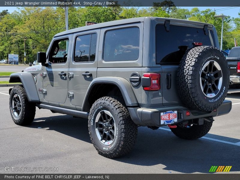 Sting-Gray / Black 2021 Jeep Wrangler Unlimited Rubicon 4x4