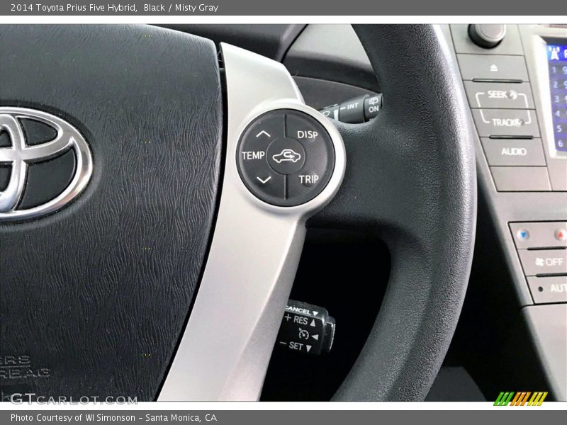 Black / Misty Gray 2014 Toyota Prius Five Hybrid