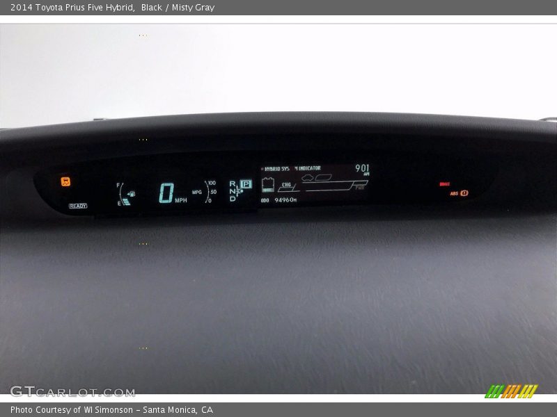 Black / Misty Gray 2014 Toyota Prius Five Hybrid