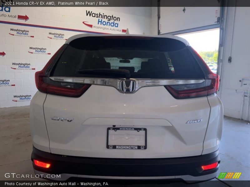 Platinum White Pearl / Black 2021 Honda CR-V EX AWD