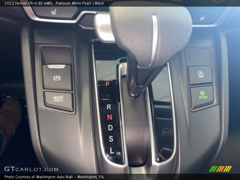 Platinum White Pearl / Black 2021 Honda CR-V EX AWD