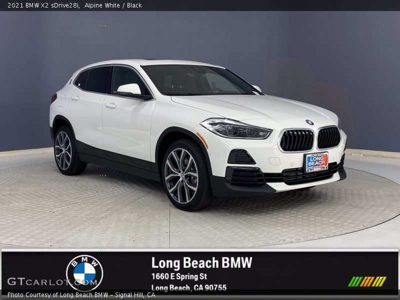 Alpine White / Black 2021 BMW X2 sDrive28i