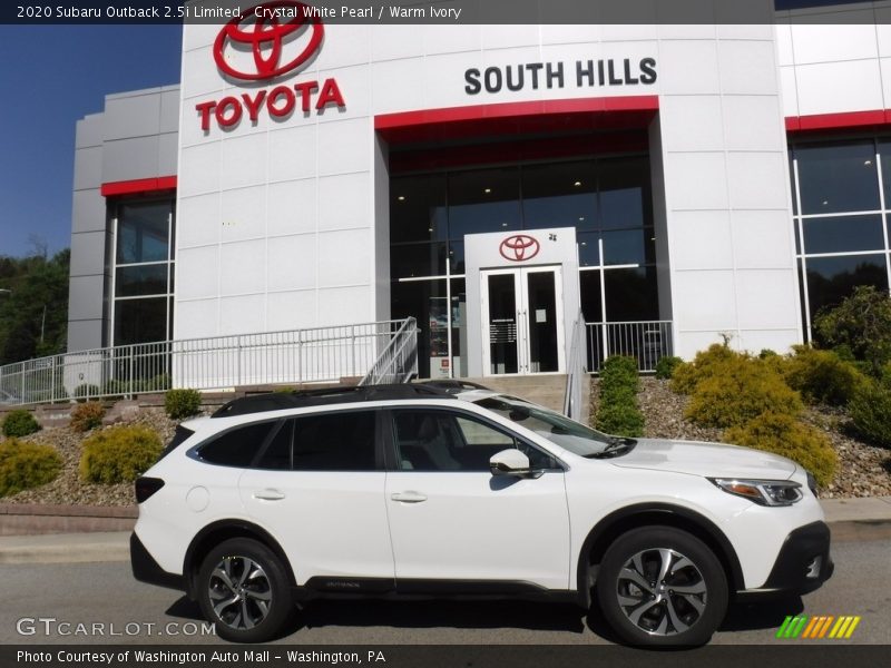 Crystal White Pearl / Warm Ivory 2020 Subaru Outback 2.5i Limited